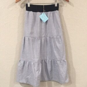 Skirt Girl 8 M 100% Cotton Maxi Blue Ruffle Tiered Bohemian‎ Mom and Pop’s Kids